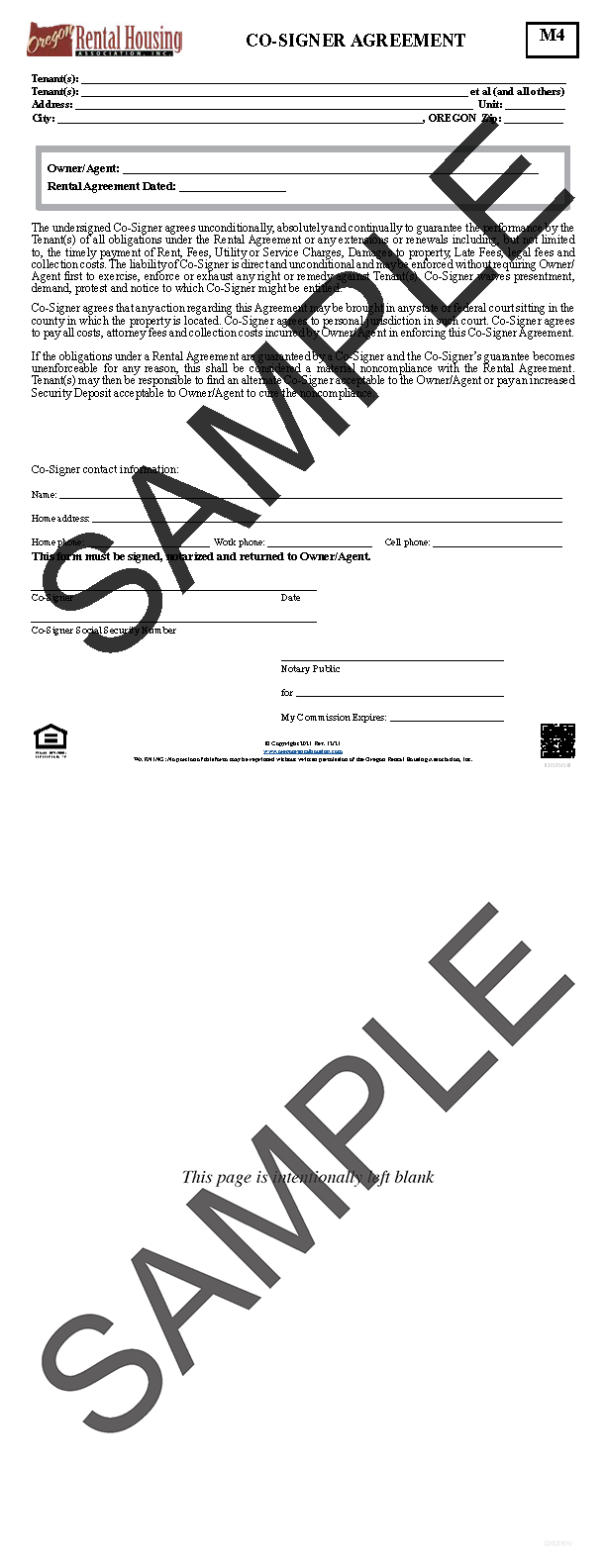 Co-Signer Agreement<br/>12/2021