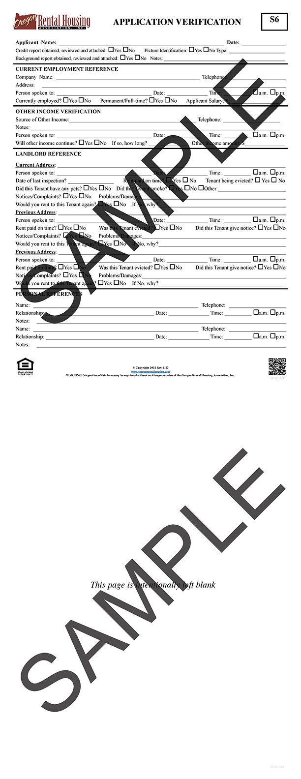 Application Verification<br/>01/2022