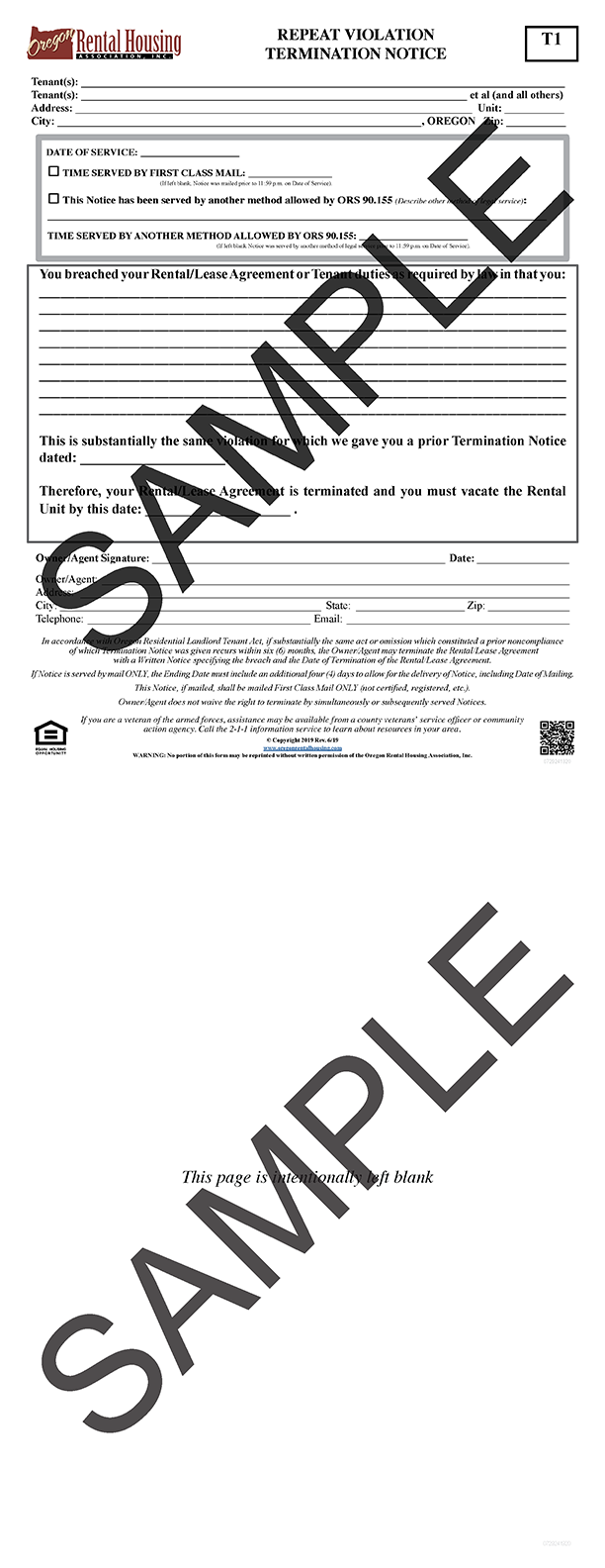 Repeat Violation<br>Termination Notice<br/>06/2019