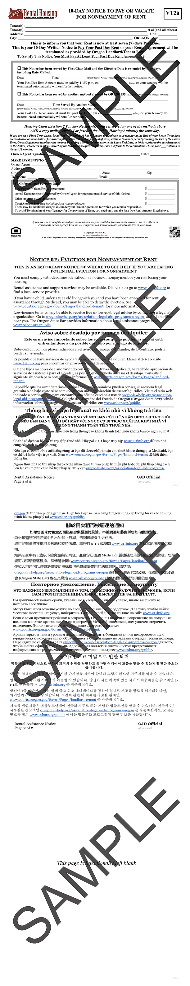 10-Day Notice to<br/>Pay or Vacate for<br/>Nonpayment of Rent <br/>04/2023