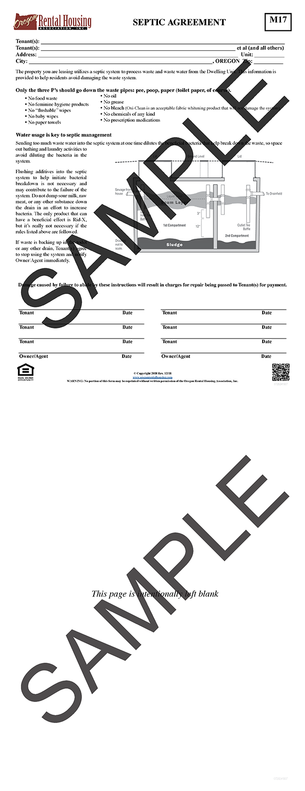 Septic Agreement<br/>12/2018