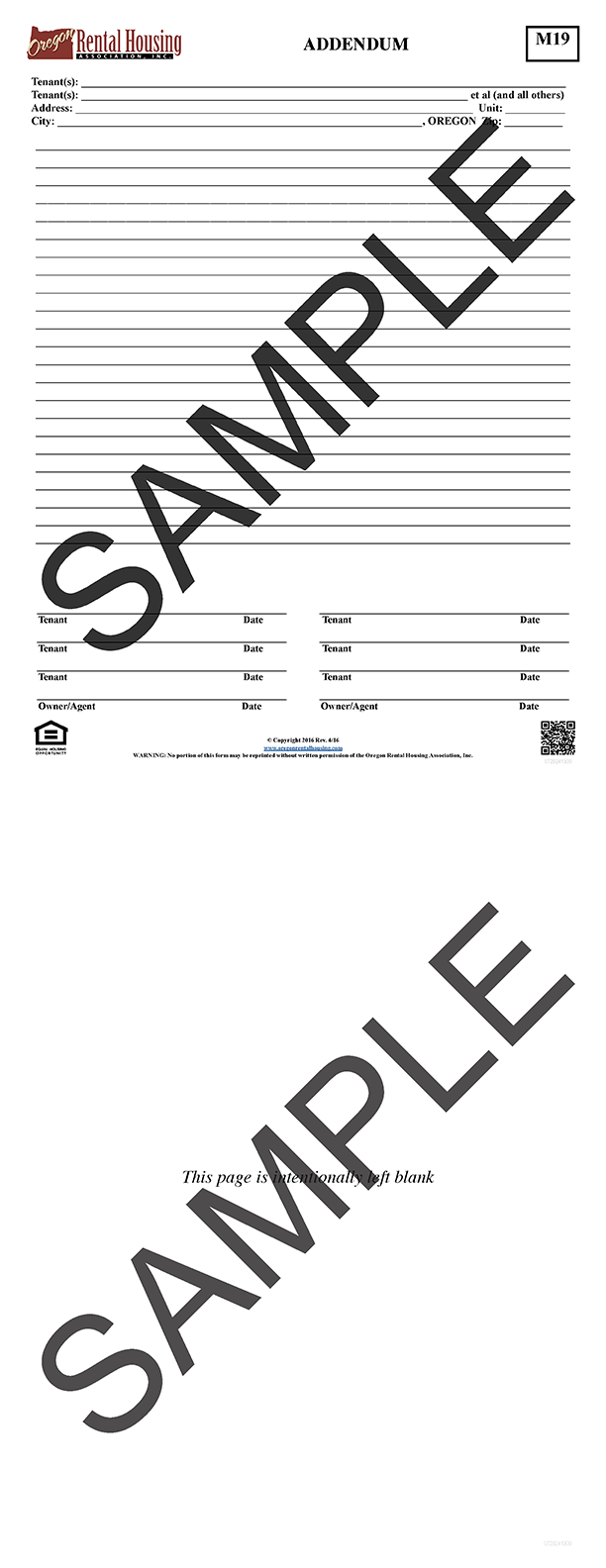 Addendum<br/>04/2016