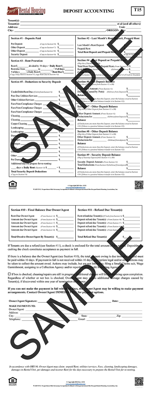 Deposit Accounting<br/>12/2021